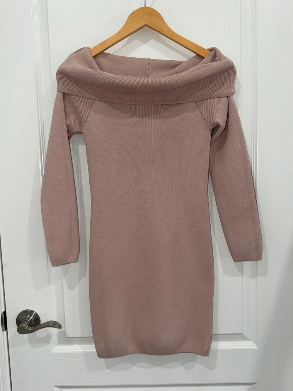 Stylestalker Dusty Mauve  Vana Knit Dress Ribbed Knit size xsmall
